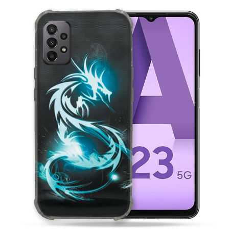 Coque Pour Samsung Galaxy A23 5G Fantastique Dragon Bleu