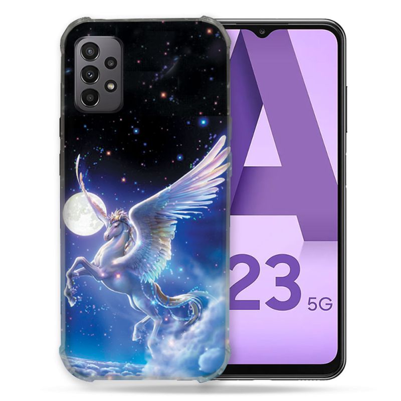 Coque Pour Samsung Galaxy A23 5G Fantastique Licorne Céleste