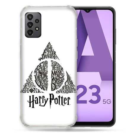 Coque Pour Samsung Galaxy A23 5G Harry Potter Hollows triangle Blanc