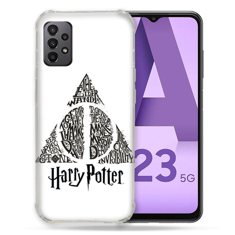 Coque Pour Samsung Galaxy A23 5G Harry Potter Hollows triangle Blanc
