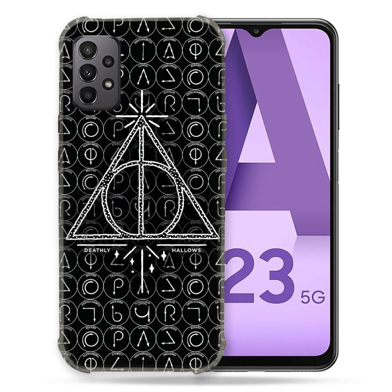 Coque Pour Samsung Galaxy A23 5G Harry Potter Hollows Triangle Noir