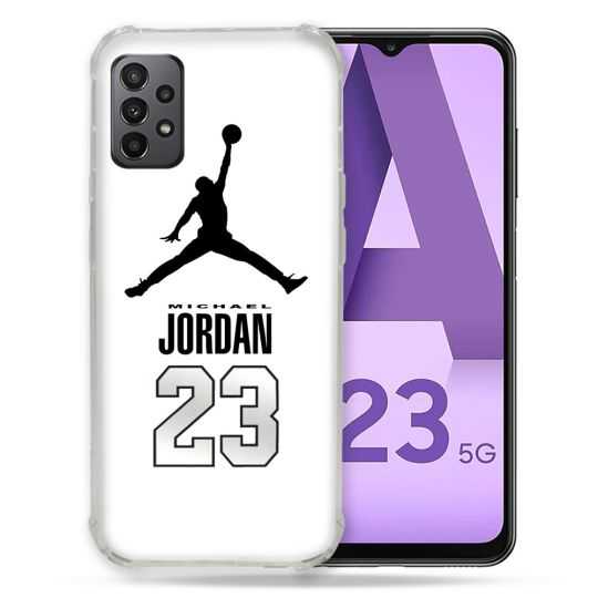 Coque Pour Samsung Galaxy A23 5G Jordan 23 Blanc