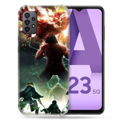 Coque Pour Samsung Galaxy A23 5G Manga Attaque Titans Combat