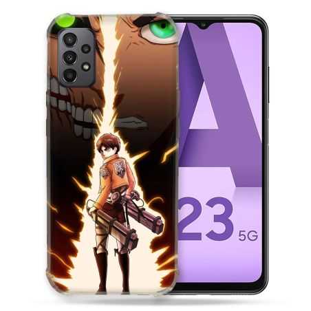 Coque Pour Samsung Galaxy A23 5G Manga Attaque Titans Eren Eclair