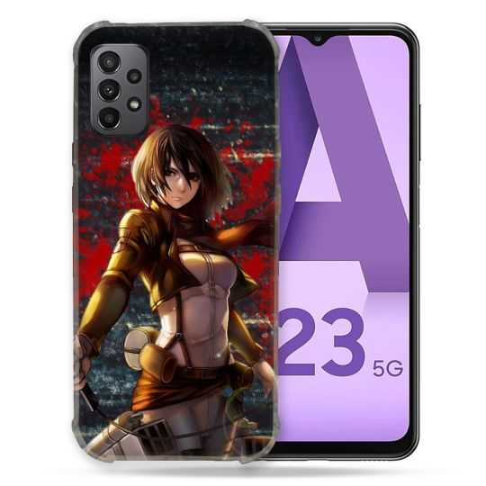Coque Pour Samsung Galaxy A23 5G Manga Attaque Titans Mikasa