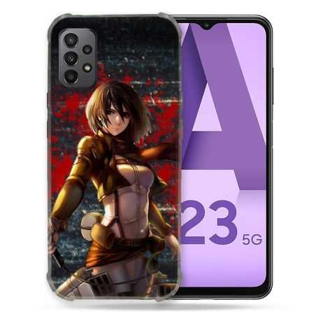 Coque Pour Samsung Galaxy A23 5G Manga Attaque Titans Mikasa