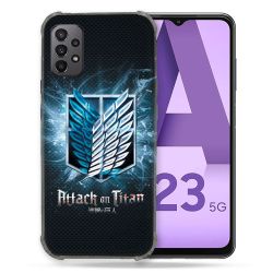 Coque Pour Samsung Galaxy A23 5G Manga Attaque Titans Noir