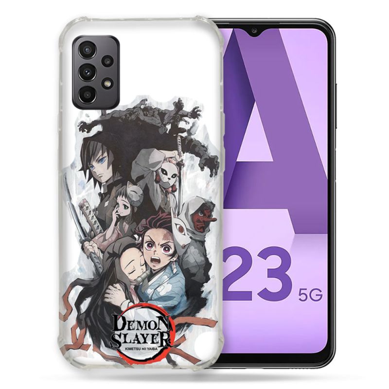 Coque Pour Samsung Galaxy A23 5G Manga Demon Slayer Blanc