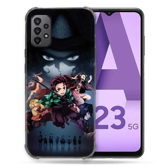 Coque Pour Samsung Galaxy A23 5G Manga Demon Slayer Noir