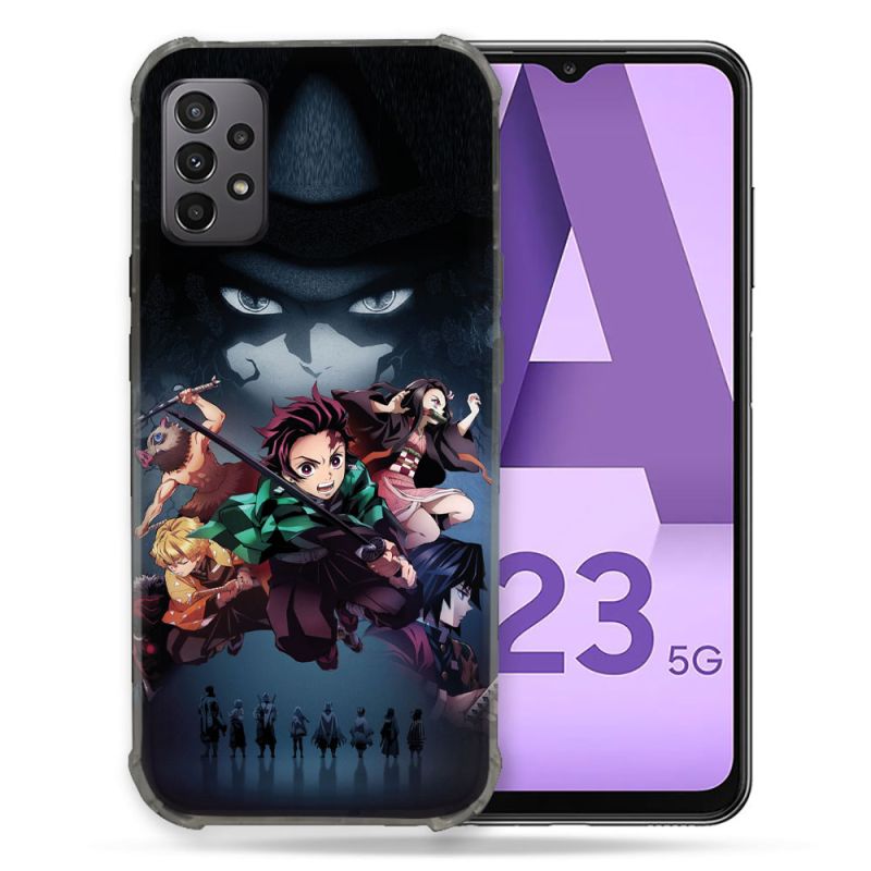 Coque Pour Samsung Galaxy A23 5G Manga Demon Slayer Noir