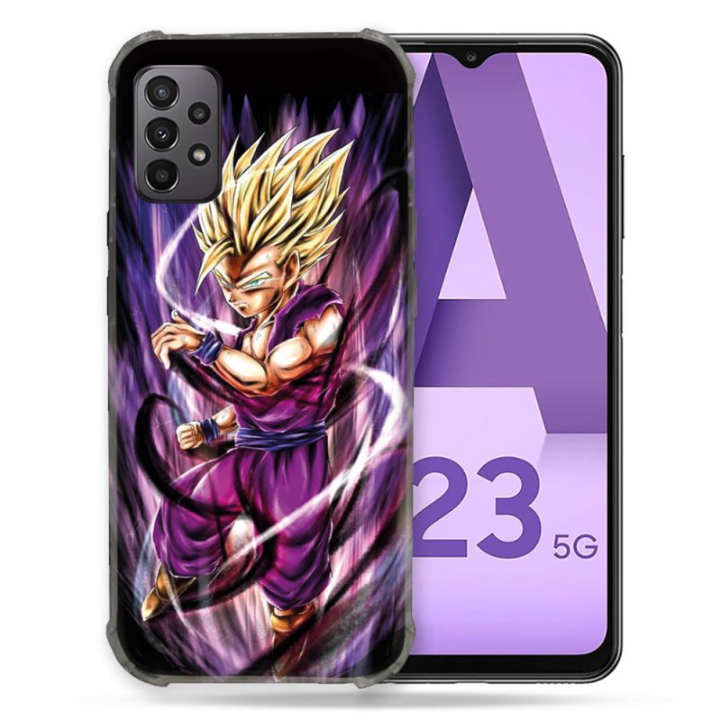Coque Pour Samsung Galaxy A23 5G Manga Dragon Ball Sangohan Violet