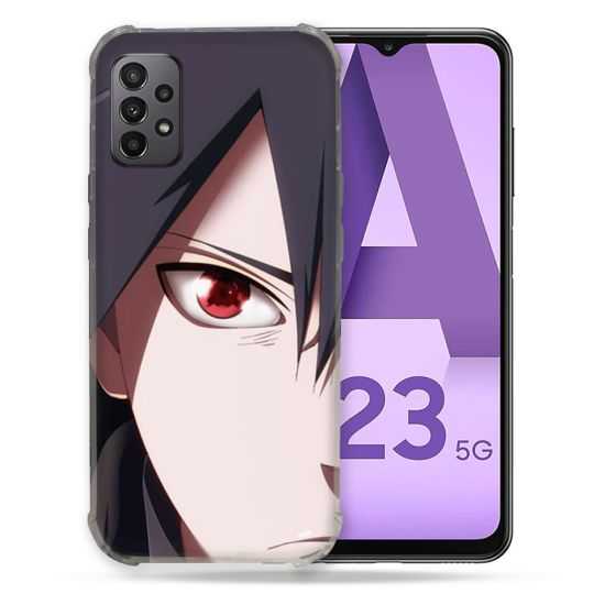 Coque Pour Samsung Galaxy A23 5G Manga Naruto Sasuke visage