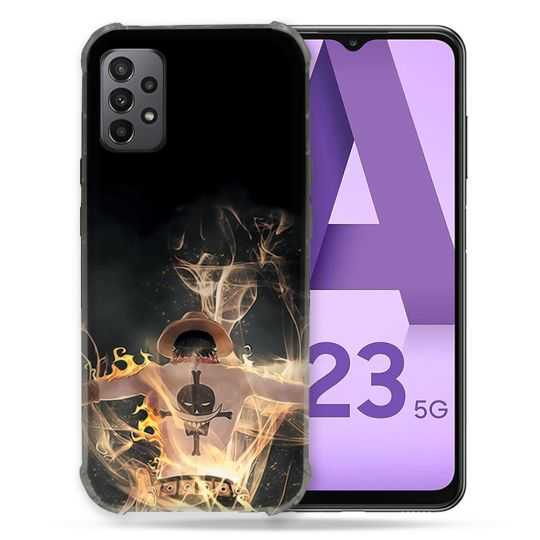Coque Pour Samsung Galaxy A23 5G Manga One Piece Ace Noir