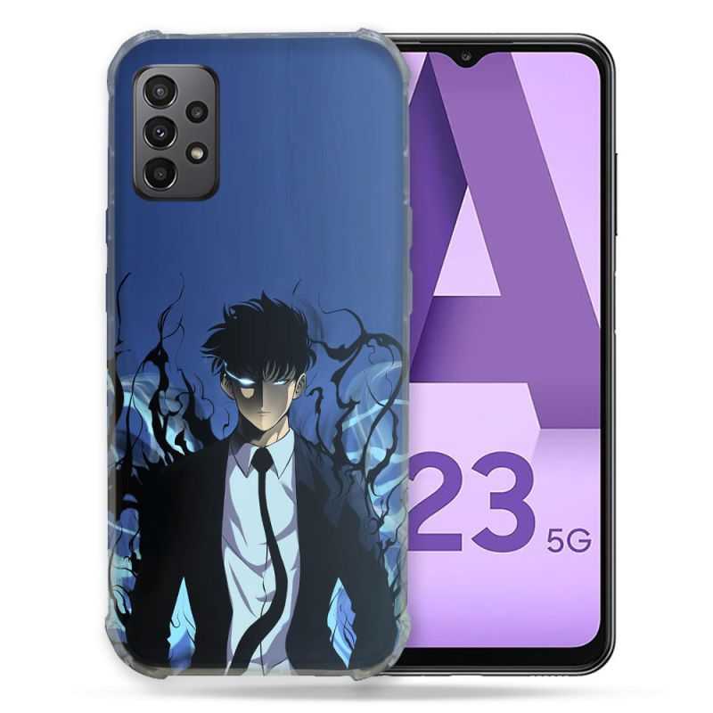 Coque Pour Samsung Galaxy A23 5G Manga Solo Leveling Sung Bleu