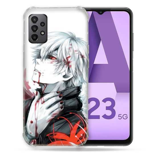 Coque Pour Samsung Galaxy A23 5G Manga Tokyo Ghoul Kaneki Blanc