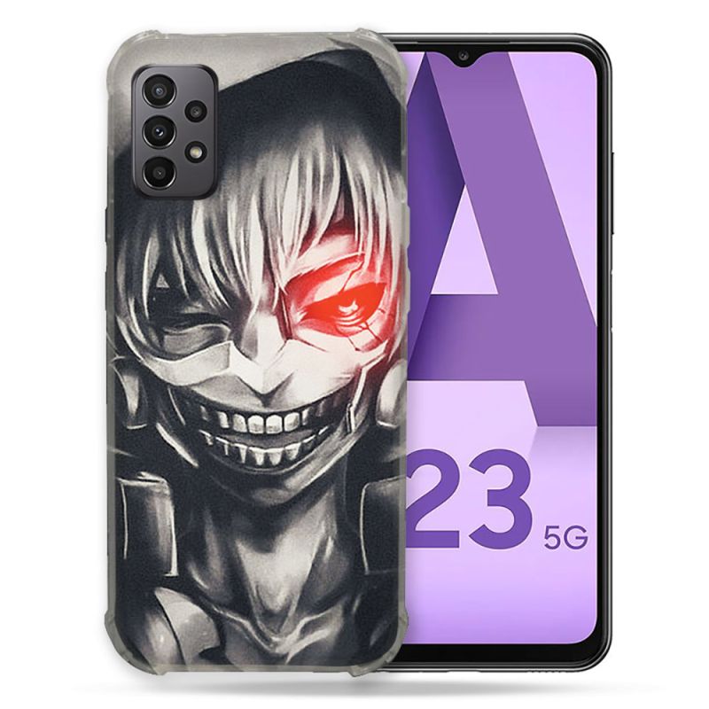 Coque Pour Samsung Galaxy A23 5G Manga Tokyo Ghoul Kaneki Noir