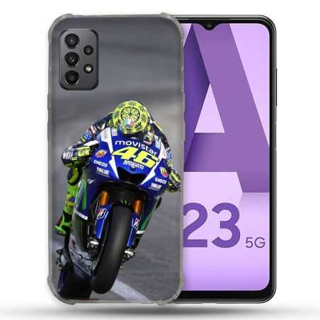Coque Pour Samsung Galaxy A23 5G Moto Course GP Wheeling 46