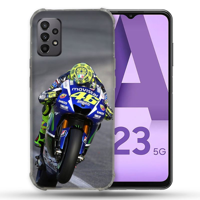 Coque Pour Samsung Galaxy A23 5G Moto Course GP Wheeling 46