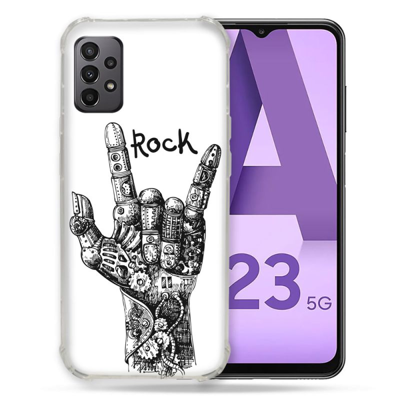 Coque Pour Samsung Galaxy A23 5G Musique Rock Main