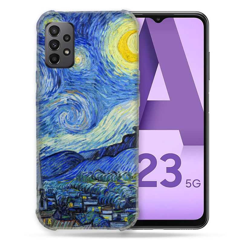 Coque Pour Samsung Galaxy A23 5G Peinture La nuit étoilée