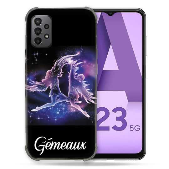 Coque Pour Samsung Galaxy A23 5G Signe Zodiaque 2 Gémeaux
