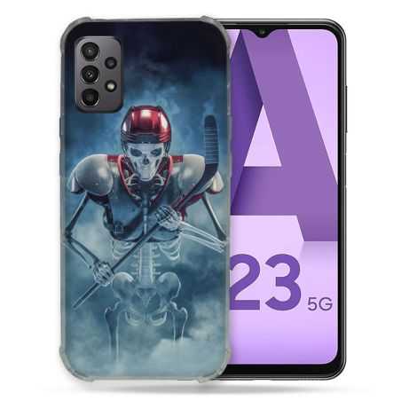 Coque Pour Samsung Galaxy A23 5G Sport Hockey Squelette
