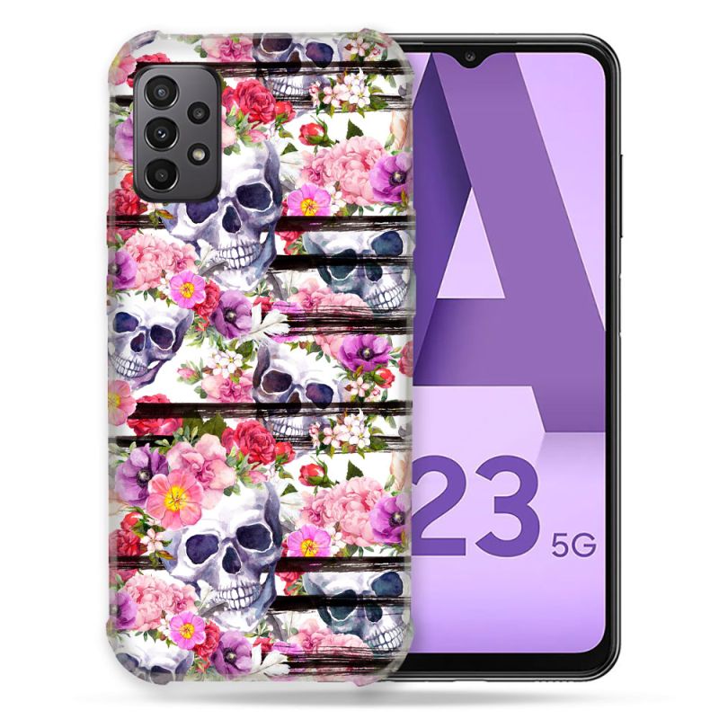 Coque Pour Samsung Galaxy A23 5G Tete de Mort Pattern