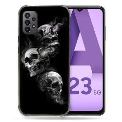 Coque Pour Samsung Galaxy A23 5G Tete de Mort Triple