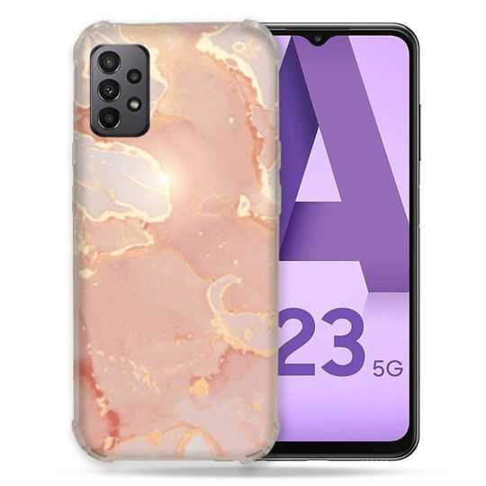 Coque Pour Samsung Galaxy A23 5G Texture Marbre Rose