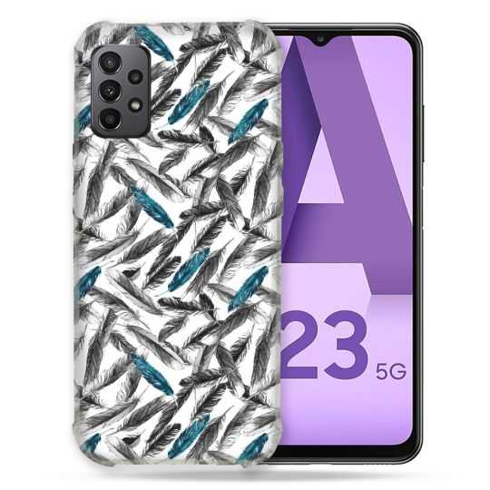 Coque Pour Samsung Galaxy A23 5G Texture Plume Canard