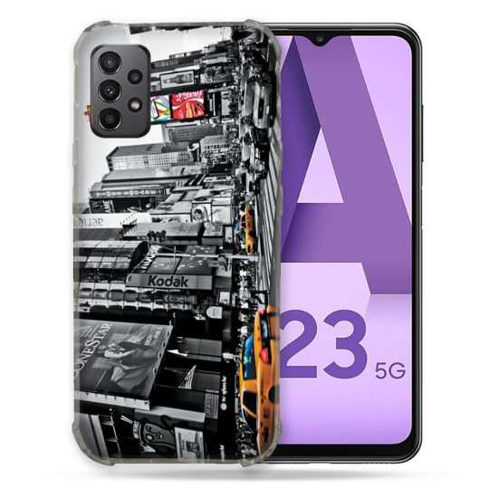 Coque Pour Samsung Galaxy A23 5G Voyage Amerique USA New York Taxi