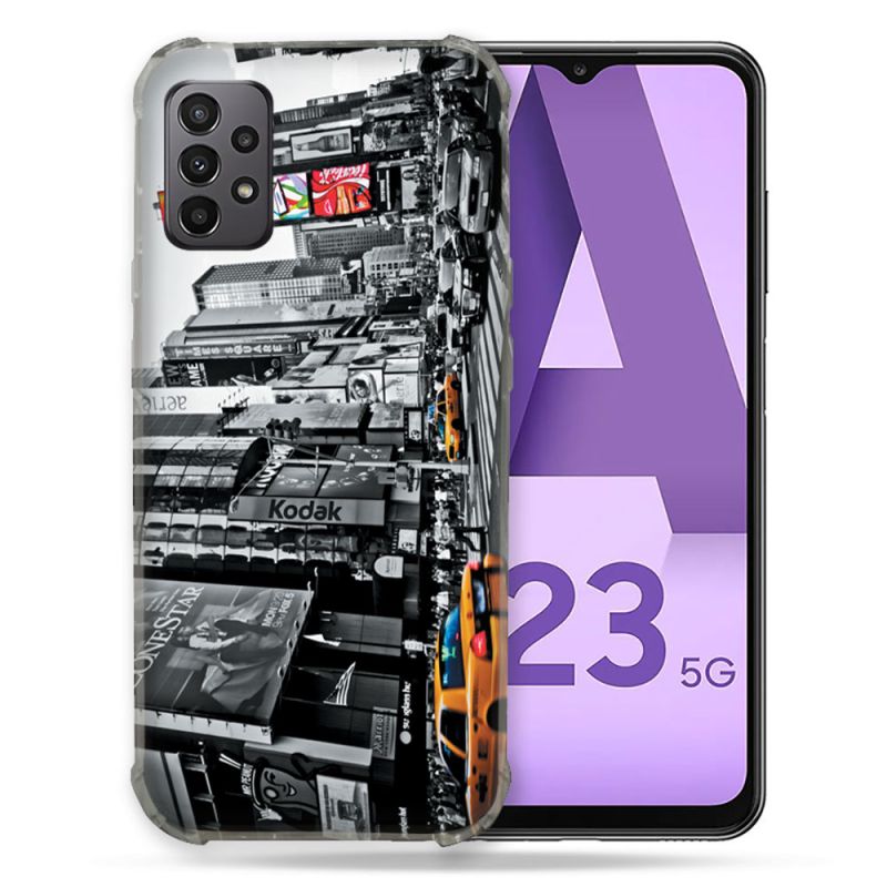 Coque Pour Samsung Galaxy A23 5G Voyage Amerique USA New York Taxi