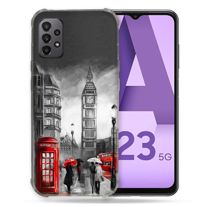 Coque Pour Samsung Galaxy A23 5G Voyage Angleterre Londres Vintage
