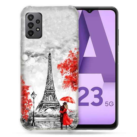 Coque Pour Samsung Galaxy A23 5G Voyage France Paris Rouge