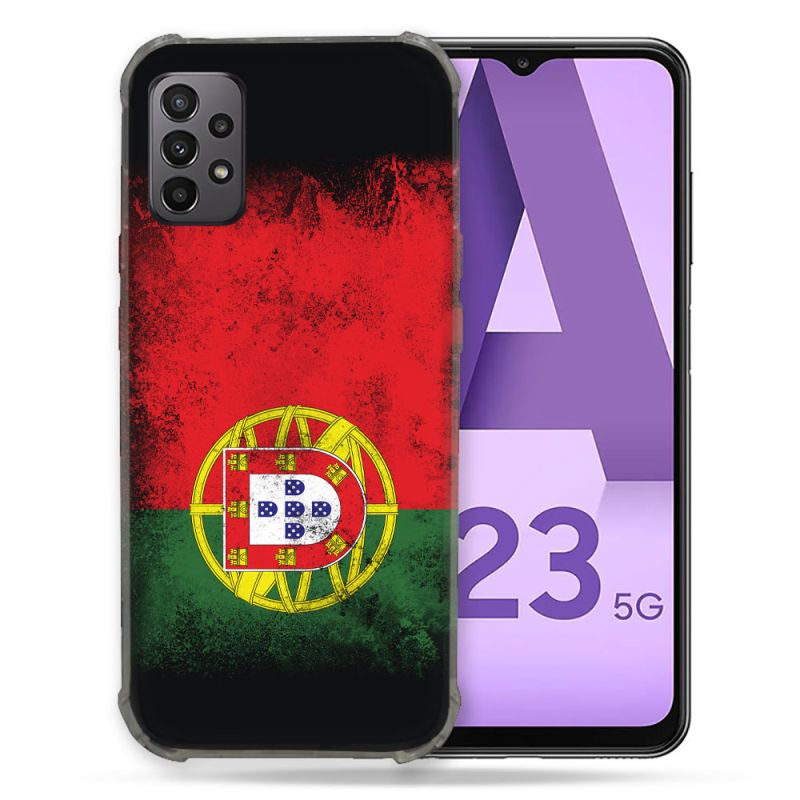 Coque Pour Samsung Galaxy A23 5G Voyage Portugal Drapeau
