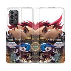 Housse cuir portefeuille Pour Samsung Galaxy A23 5G Arcane Jynx Sœur