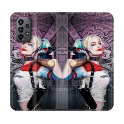 Housse cuir portefeuille Pour Samsung Galaxy A23 5G Harley Quinn Batte