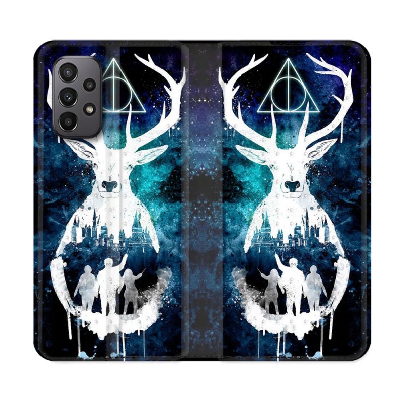 Housse cuir portefeuille Pour Samsung Galaxy A23 5G Harry Potter Patronome