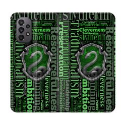 Housse cuir portefeuille Pour Samsung Galaxy A23 5G Harry Potter Serpentar