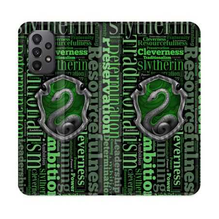 Housse cuir portefeuille Pour Samsung Galaxy A23 5G Harry Potter Serpentar