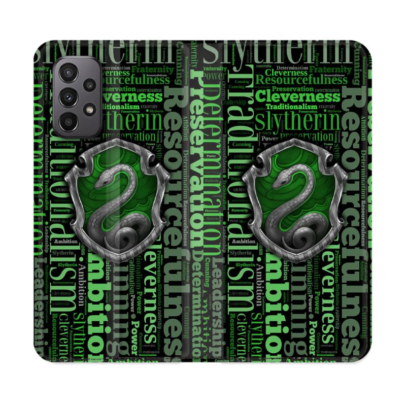 Housse cuir portefeuille Pour Samsung Galaxy A23 5G Harry Potter Serpentar