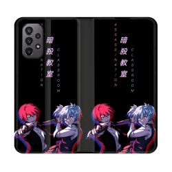 Housse cuir portefeuille Pour Samsung Galaxy A23 5G Manga Assassination Classroom Duo