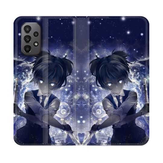 Housse cuir portefeuille Pour Samsung Galaxy A23 5G Manga Assassination Classroom Nagisa