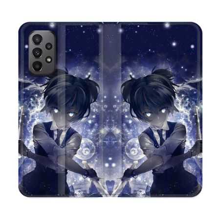 Housse cuir portefeuille Pour Samsung Galaxy A23 5G Manga Assassination Classroom Nagisa
