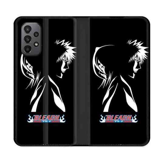 Housse cuir portefeuille Pour Samsung Galaxy A23 5G Manga Bleach Duo