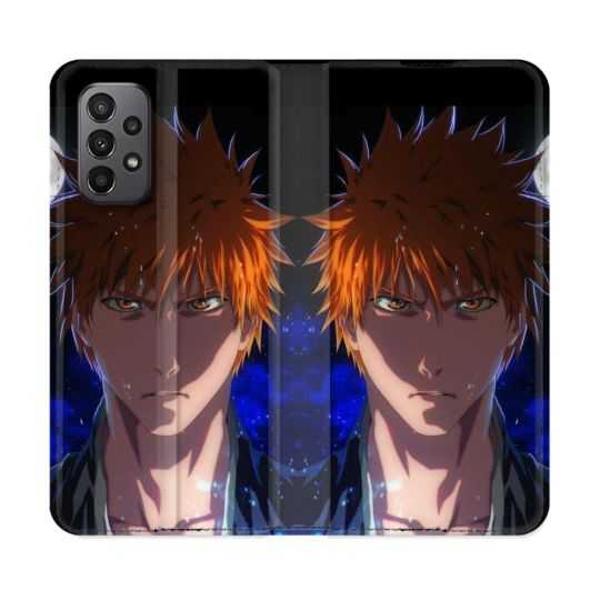 Housse cuir portefeuille Pour Samsung Galaxy A23 5G Manga Bleach Ichigo