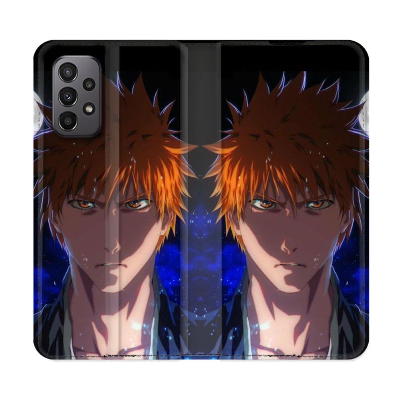 Housse cuir portefeuille Pour Samsung Galaxy A23 5G Manga Bleach Ichigo