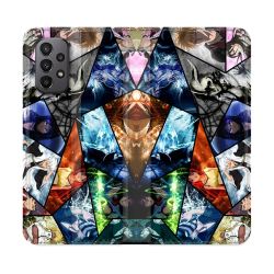 Housse cuir portefeuille Pour Samsung Galaxy A23 5G Manga Bleach Pele Mele
