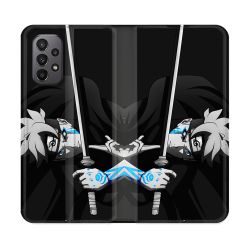 Housse cuir portefeuille Pour Samsung Galaxy A23 5G Manga Boruto Epée