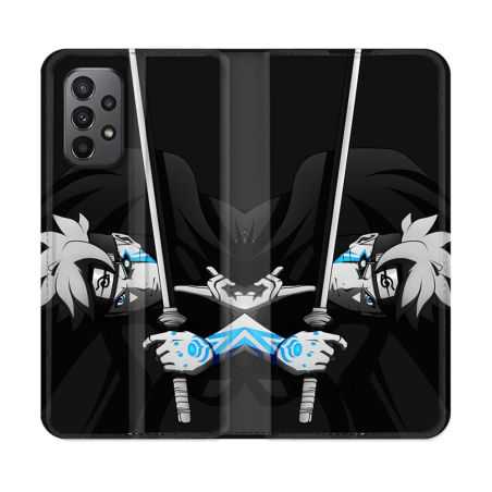 Housse cuir portefeuille Pour Samsung Galaxy A23 5G Manga Boruto Epée